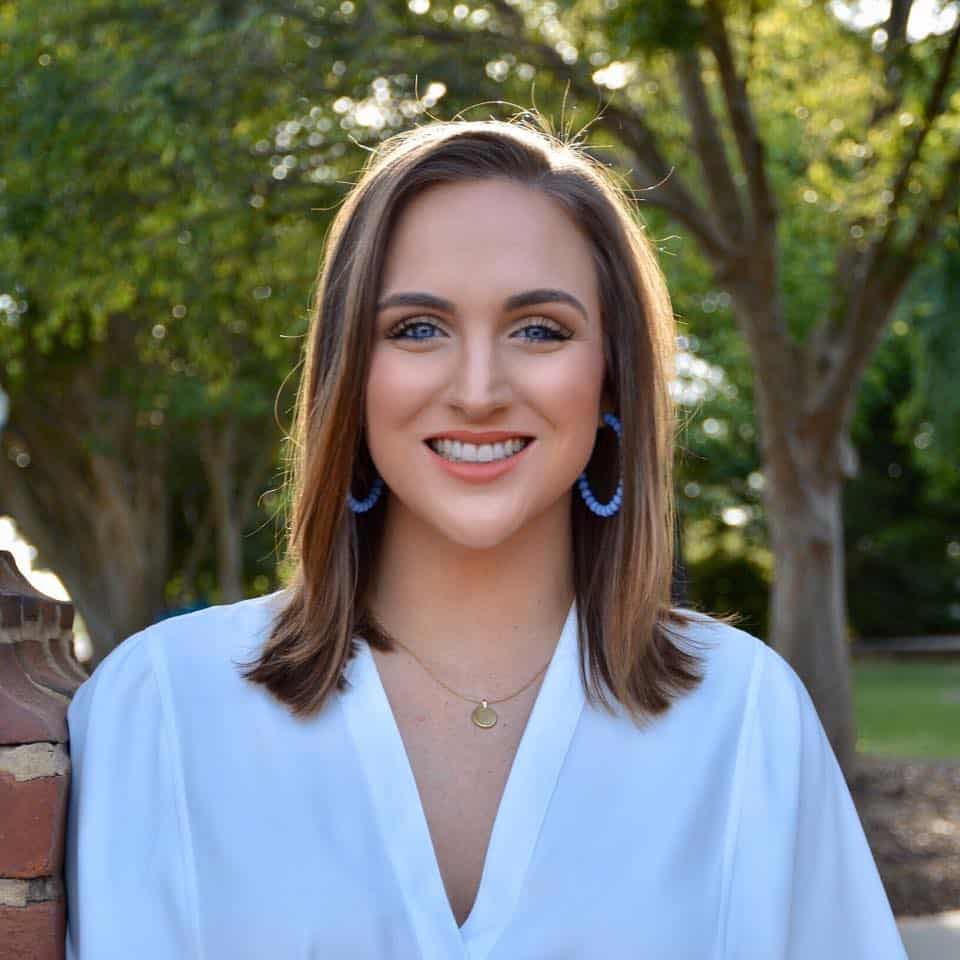 Female smiling and happy